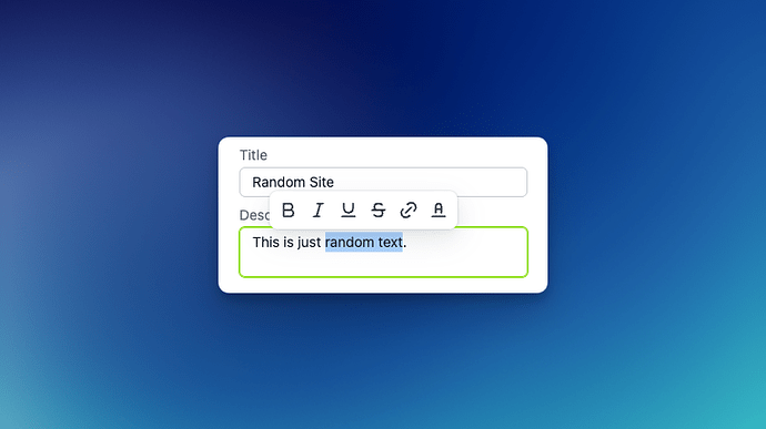 Limey Text Color Toolbar A